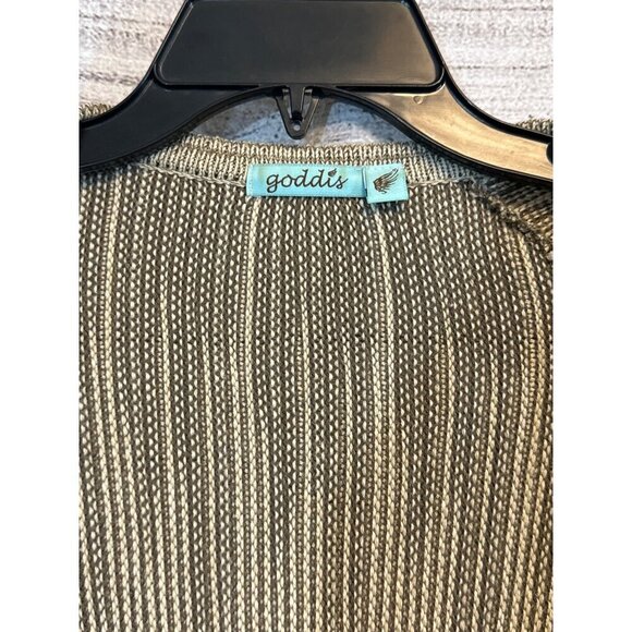 Goddis Ribbed Open Front Cardigan Sweater Size S/M - Picture 2 of 4